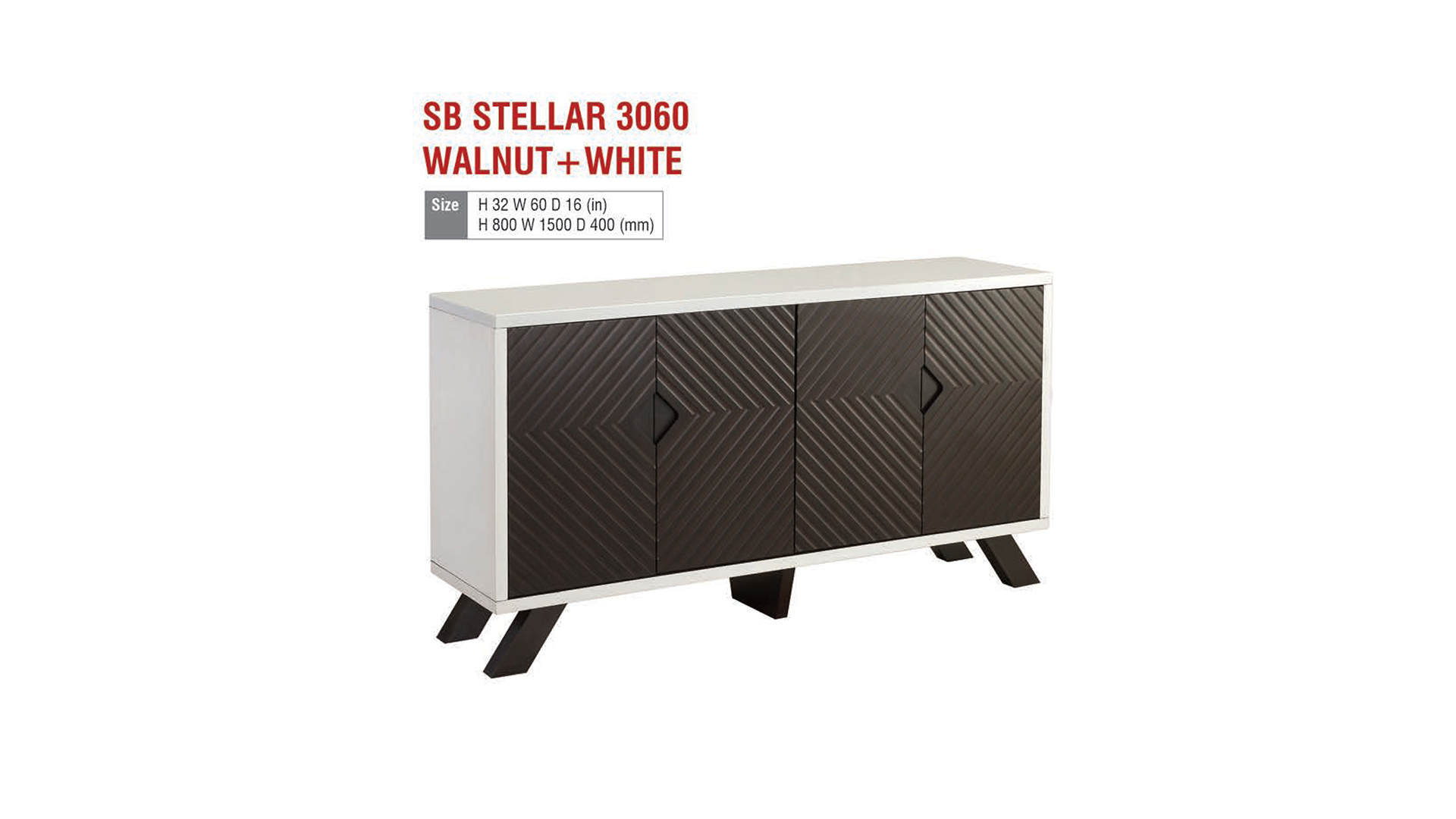 SB STELLAR 3060 WALNUT+WHITE